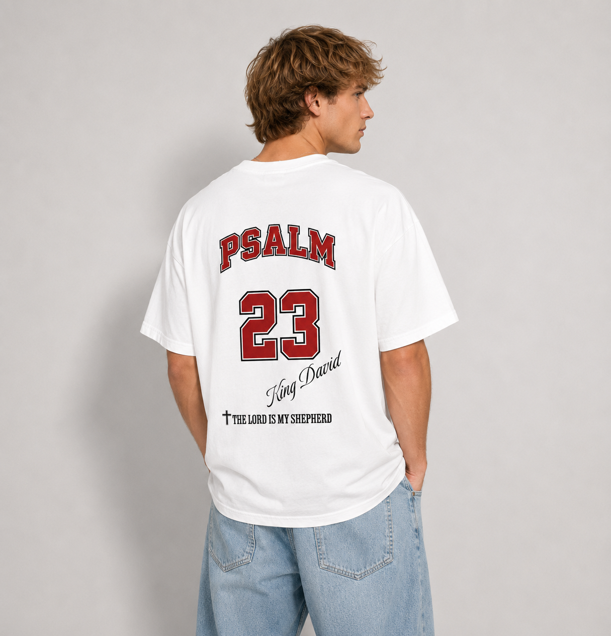 King David Psalm 23 Oversized T-shirt