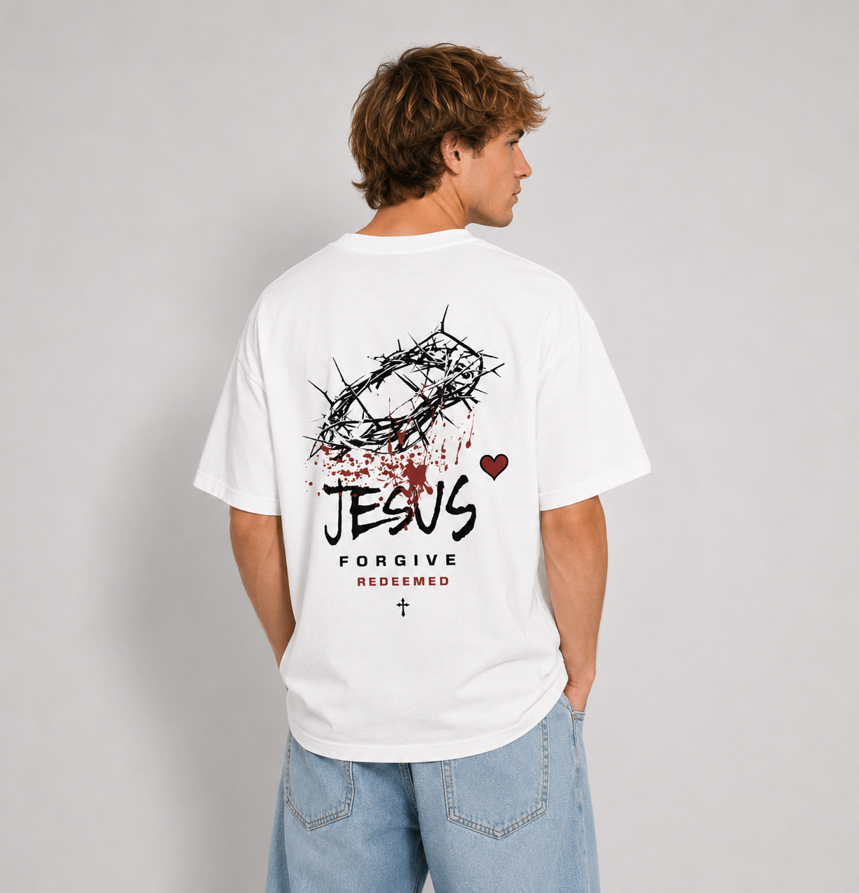 Jesus Forgives Oversized Tee
