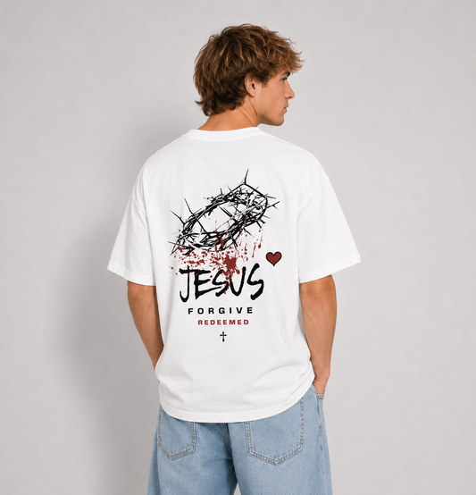 Jesus Forgives Oversized Tee