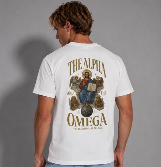 Alpha & Omega Oversized T-Shirt Backprint