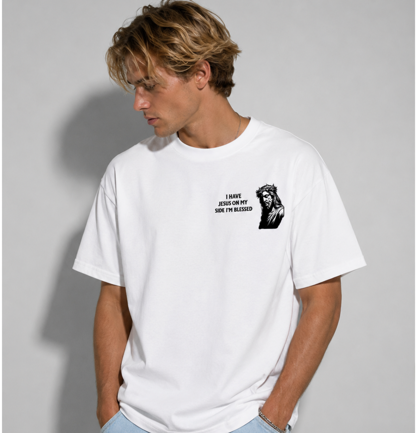 I Have Jesus On My Side Oversized Shirt