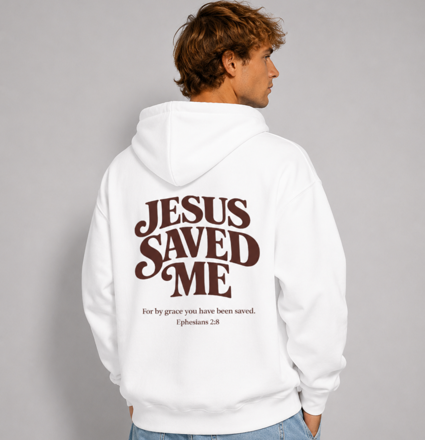 Jesus Saved Me Oversized Hoodie