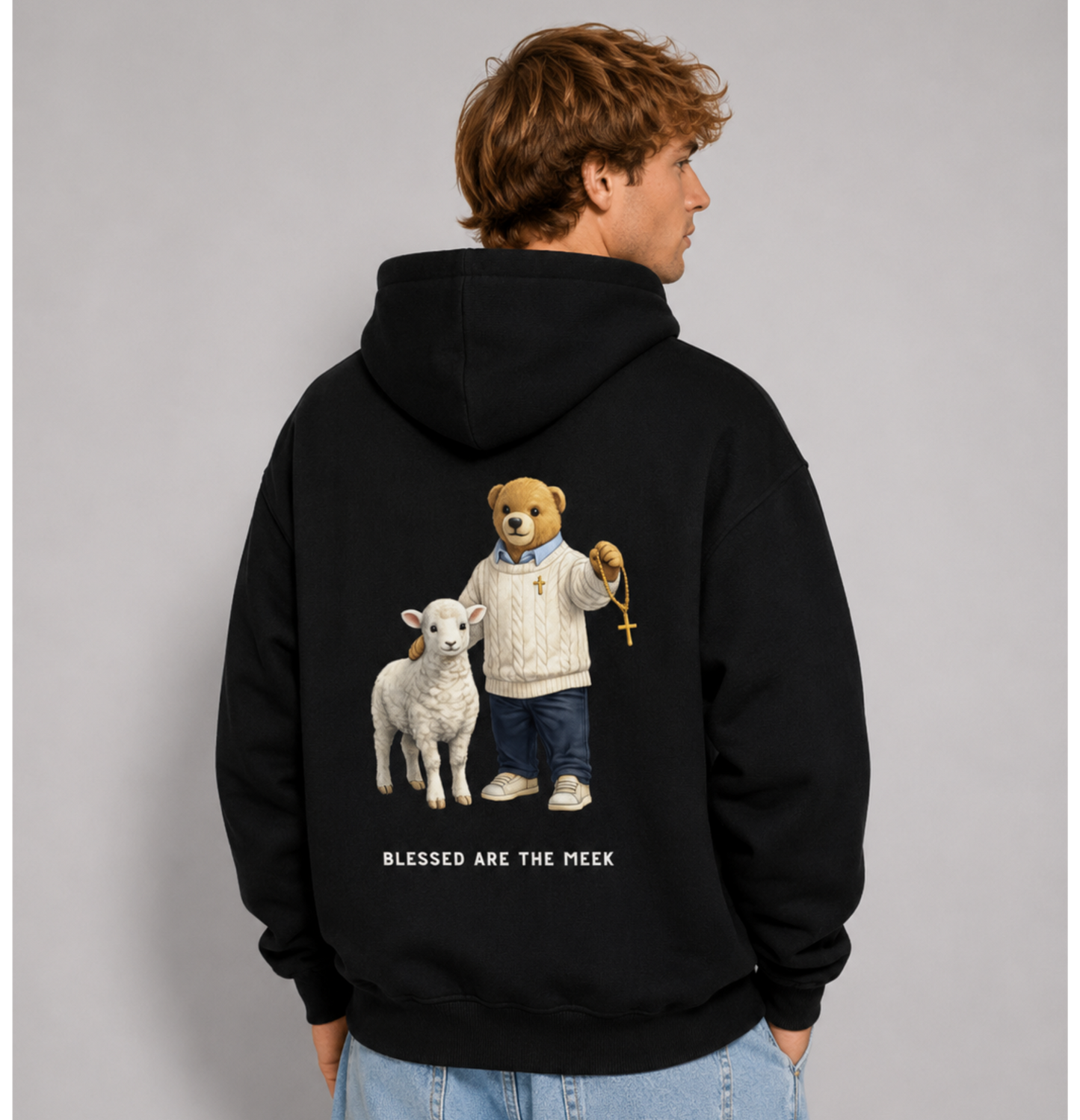 Blessed Are The Meek Premium Oversized Hoodie