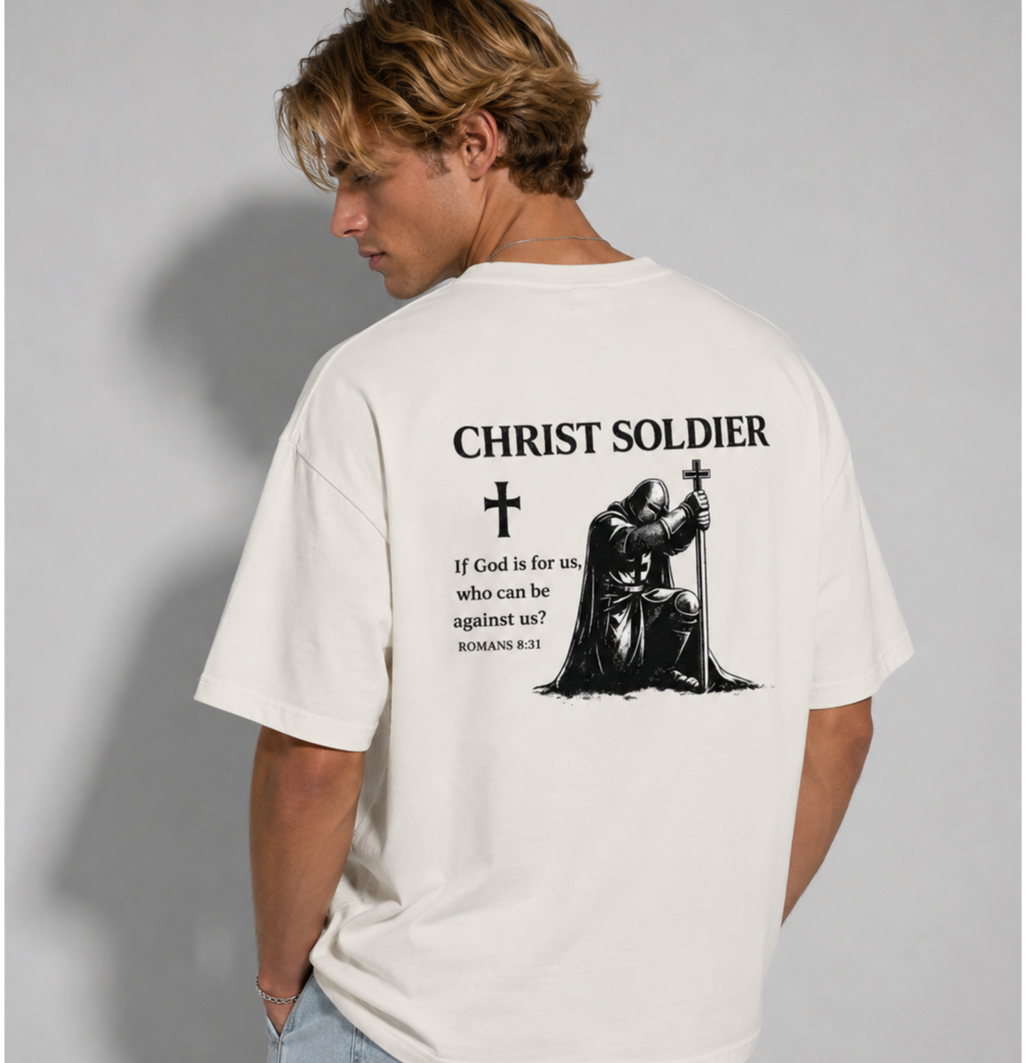 Christ Soldier – Romans 8:31 Tee