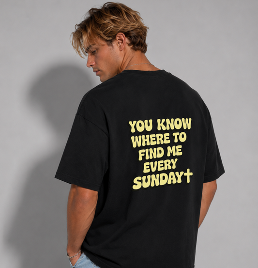 Every Sunday Statement Oversized T-Shirt